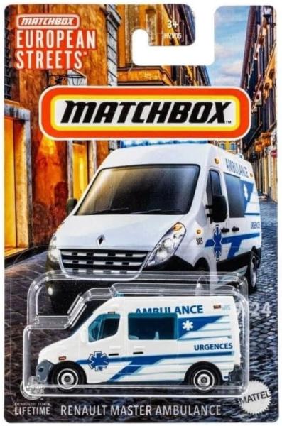 Matchbox European Streets Renault Master Ambulance 19/24